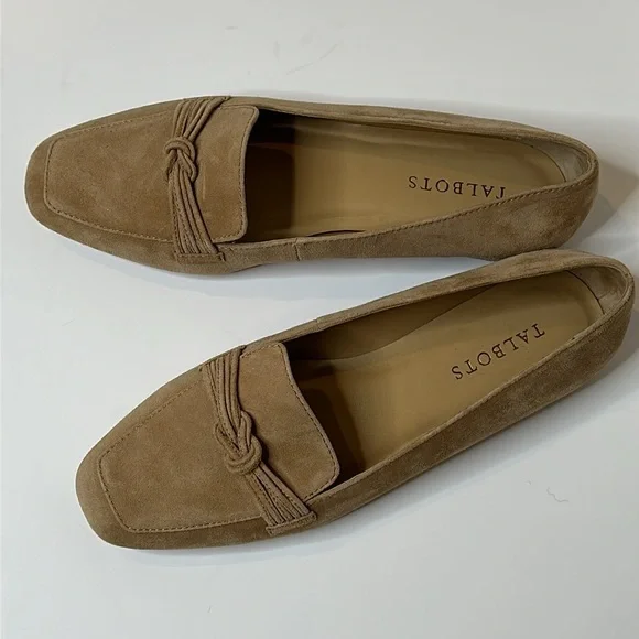 Talbots Tan Suede Loafers - Picture 2 of 4